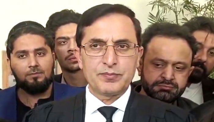 چیئرمین پی ٹی آئی بیرسٹر گوہر خان—فائل فوٹو