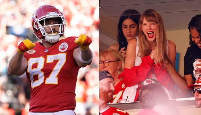 Travis Kelce makes history at ‘home’ opener as wife Taylor Swift celebrates