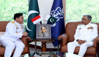 پاک بحریہ کے سربراہ ایڈمرل نوید اشرف سے انڈونیشین نیول چیف کی ملاقات