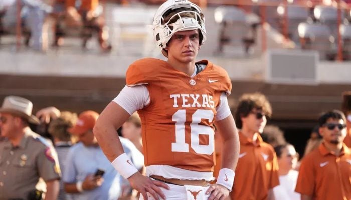 Texas QB regrets joke about fake coach slap video