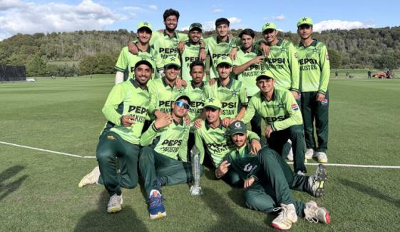 پاکستان انڈر19 نے انگلینڈ انڈر19 کو 200 رنز سے ہرادیا، سیریز 1-3 سے جیت لی
