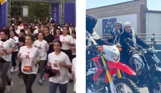 ایران، بیک وقت خواتین کے 2 مارچز توجہ کا مرکز بن گئے