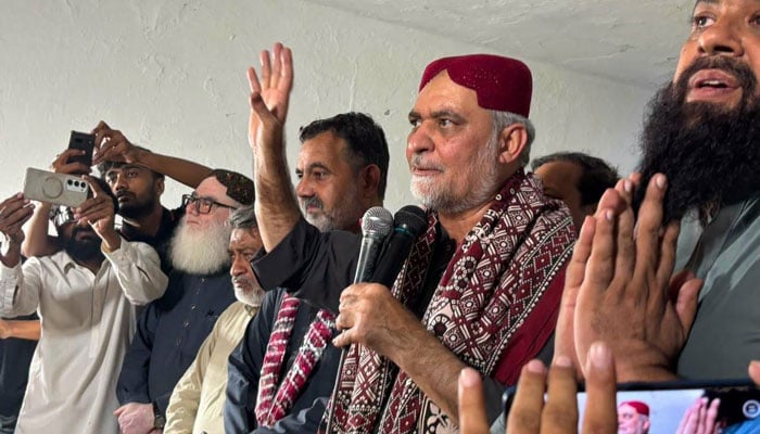 ٹرین مارچ، نوابشاہ، تصویر حافظ نعیم فیس بک