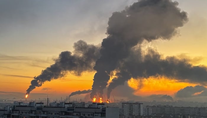Two dead in Moscow region as drones hit oil refinery in Russian capital