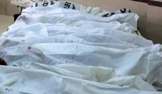 کراچی: احسن آباد کے فلیٹ سے میاں بیوی اور 3 بچوں کی لاشیں برآمد