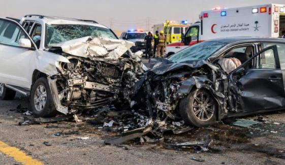 سعودی عرب: ٹریفک حادثے میں 9 افراد جاں بحق