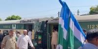 جماعت اسلامی کا ٹرین مارچ روہڑی پہنچ گیا