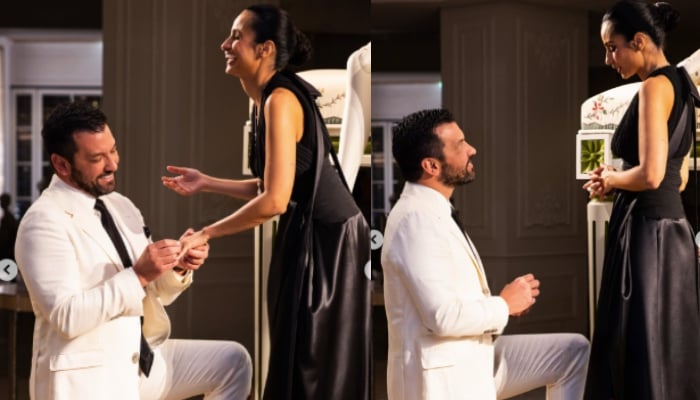 Nazanin Mandi’s love story takes new twist as Michael Gilroy pops the question