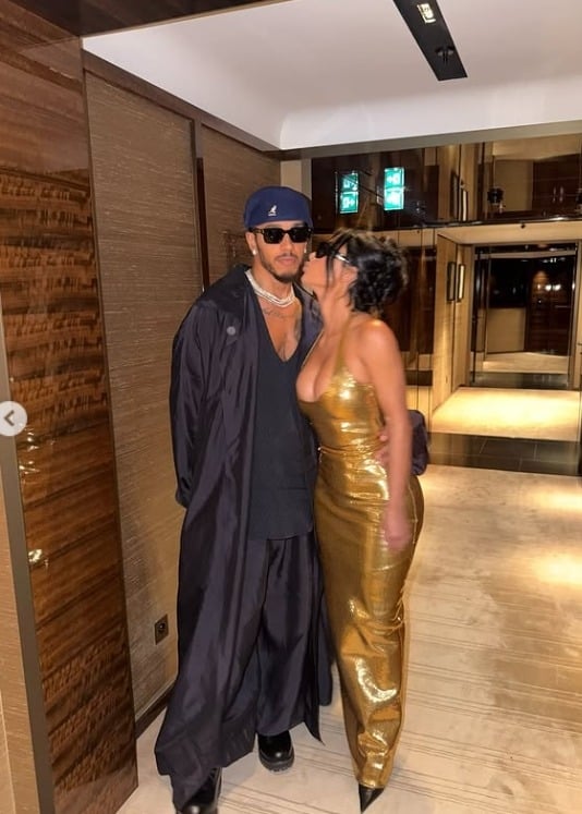 Lewis Hamilton and Kim Kardashian