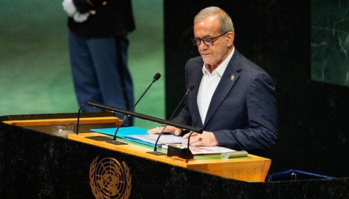 Iranian leader denounces Western aggression and defends sovereignty at UNGA