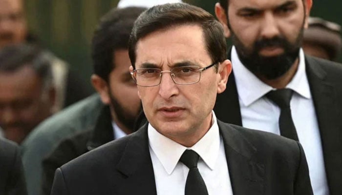 چیئرمین پی ٹی آئی بیرسٹر گوہر—فائل فوٹو