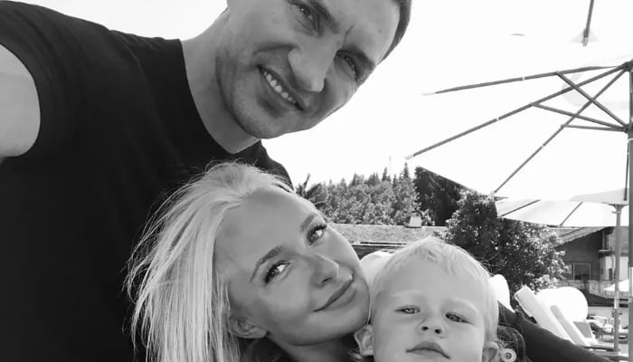 Hayden Panettiere with Kaya and Wladimir Klitschko