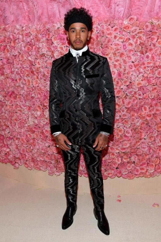 Lewis Hamilton powerful statement jewelry at the Met Gala decoded