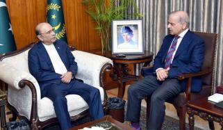 صدر آصف زرداری سے وزیرِ اعظم شہباز شریف کی ملاقات کا امکان
