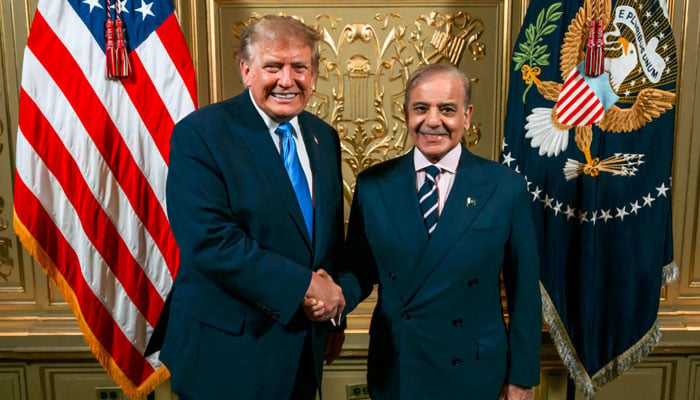 وائٹ ہاؤس نے شہباز شریف کی ٹرمپ سے ملاقات کی تصاویر جاری کردیں