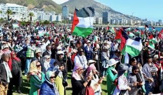 غزہ میں جاری اسرائیلی بربریت کیخلاف مختلف ممالک میں احتجاجی مظاہرے