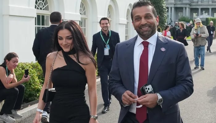 Kash Patel and Alexis Wilkins