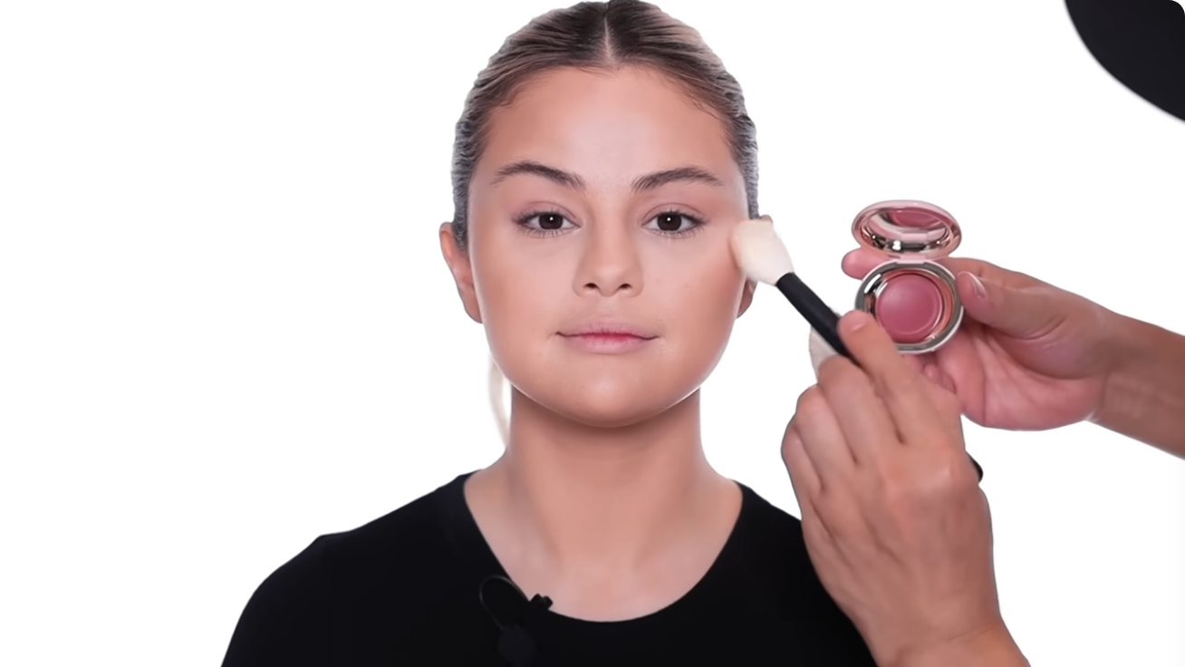 Apply blush strategically for a flattering finish