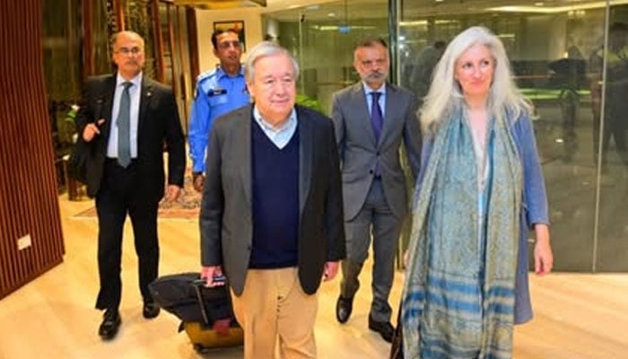 اقوام متحدہ کے سیکریٹری جنرل انتونیو گوتریس اسلام آباد پہنچ گئے