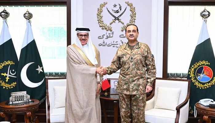 بحرینی وزیر خارجہ کی فیلڈ مارشل سید عاصم منیر سے ملاقات