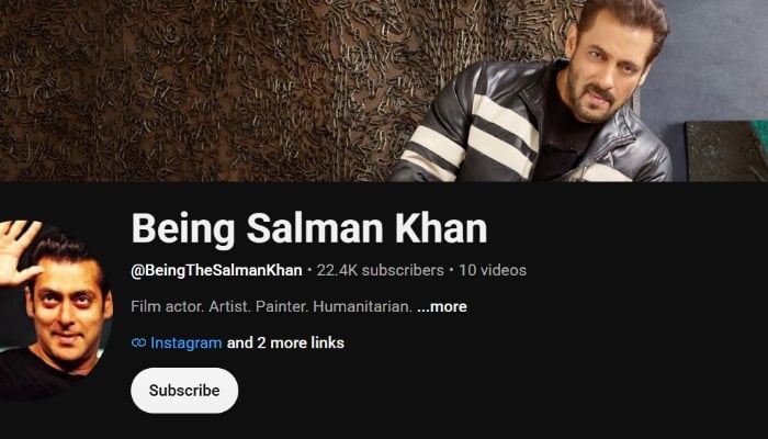 Salman Khans YouTube channel