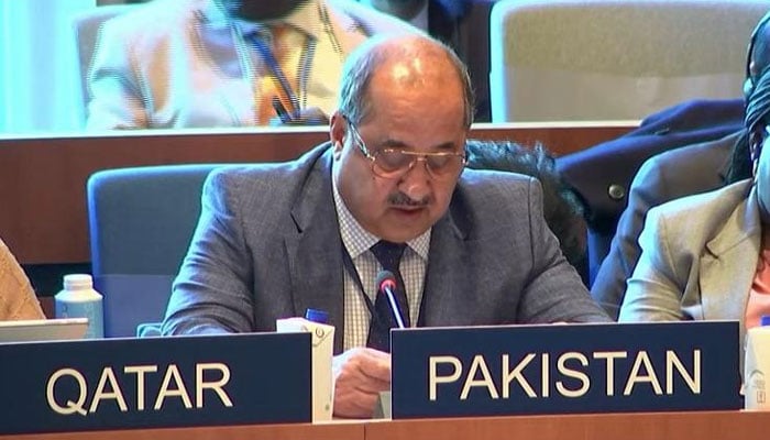 یونیسکو میں پاکستان کے نمائندے سید توقیر حسین شاہ نے پاکستان کا قومی بیان پیش کردیا
