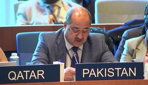 یونیسکو میں پاکستان کے نمائندے سید توقیر حسین شاہ نے پاکستان کا قومی بیان پیش کردیا