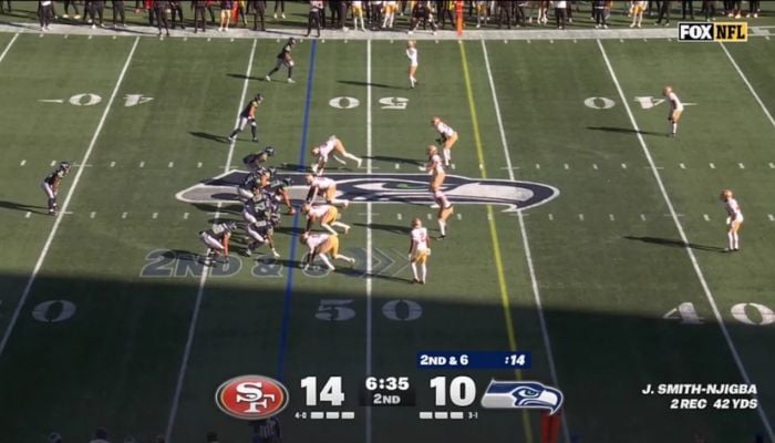 San Francisco 49ers star ejected following heated sideline bust-up with helmetless rival