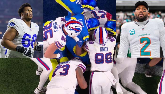 Alaric Jackson loses cool, punches Bills Bradley Chubb after MNF thriller