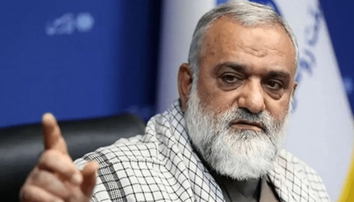 پاسدارانِ انقلاب فورس کے کمانڈر انچیف کے مشیر اعلیٰ بریگیڈیئر جنرل محمد رضا نقدی—فوٹو بشکریہ غیر ملکی میڈیا