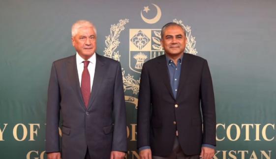 وزیر داخلہ محسن نقوی کی روسی ہم منصب ولادیمیر کولوکولٹسیف سے ملاقات