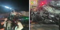 لاہور، ٹریلر آگے جانے والی گاڑی سے ٹکرا گیا، 3 افراد جاں بحق