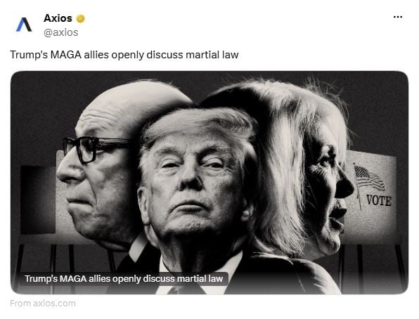 Martial law in US? Trumps allies discuss imposing military rule