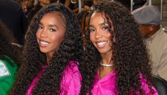 Diddys twin daughters step out at Hollywood party amid dads prison transfer