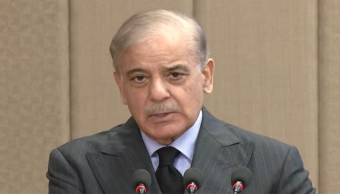 وزیرِ اعظم شہباز شریف—اسکرین گریپ