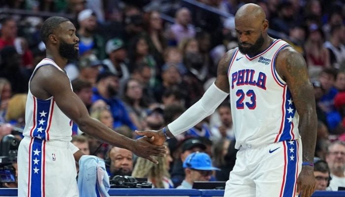 LeBron James debut powers 76ers to thrilling opening-night victory against defending champion Knicks