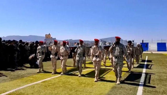 Yemen: Burial of security personnel killed in Houthi militia attack